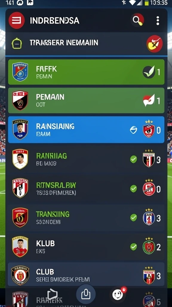 Tampilan antarmuka pengguna yang menarik dalam aplikasi 77WIN.