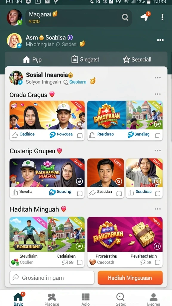 Mode kompetitif yang memungkinkan Anda bermain dengan teman.