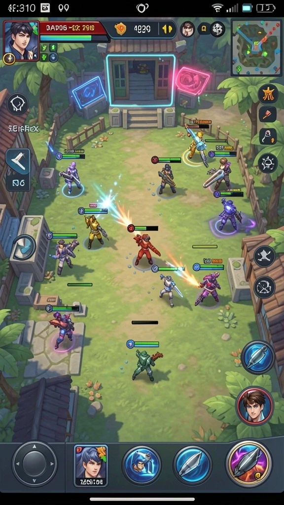 Screenshot menunjukkan lingkungan permainan yang kaya dan detail.