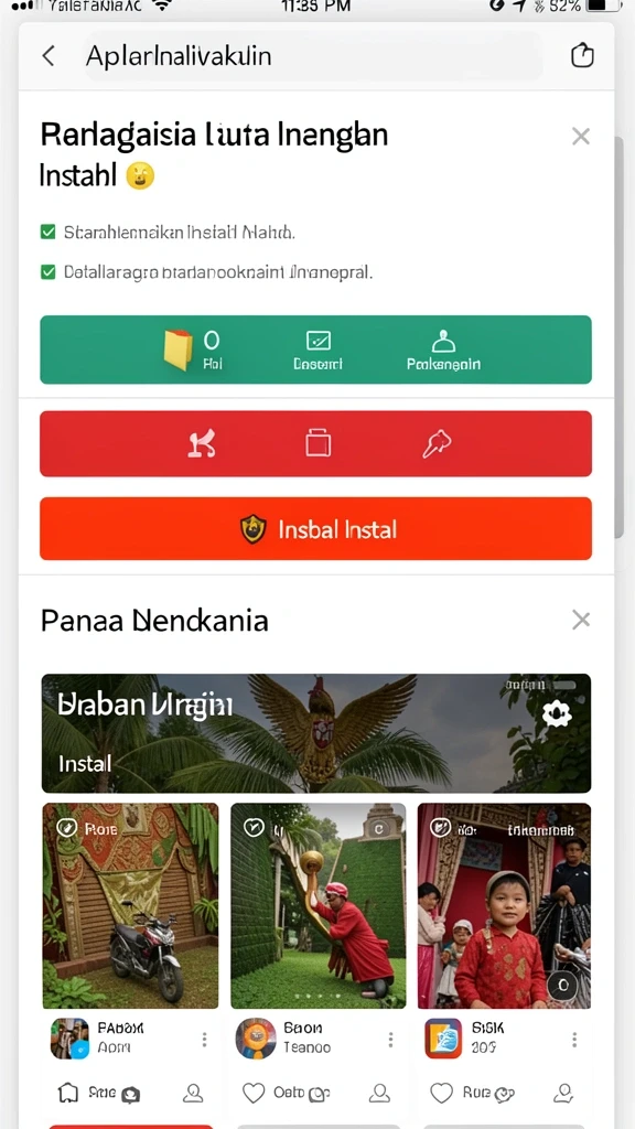 Tampilan karakter utama yang dinamis dan menarik.