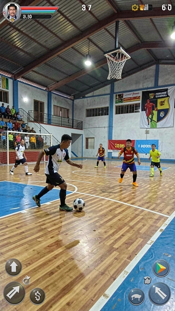 Tangkapan layar menunjukkan karakter utama dalam aksi.