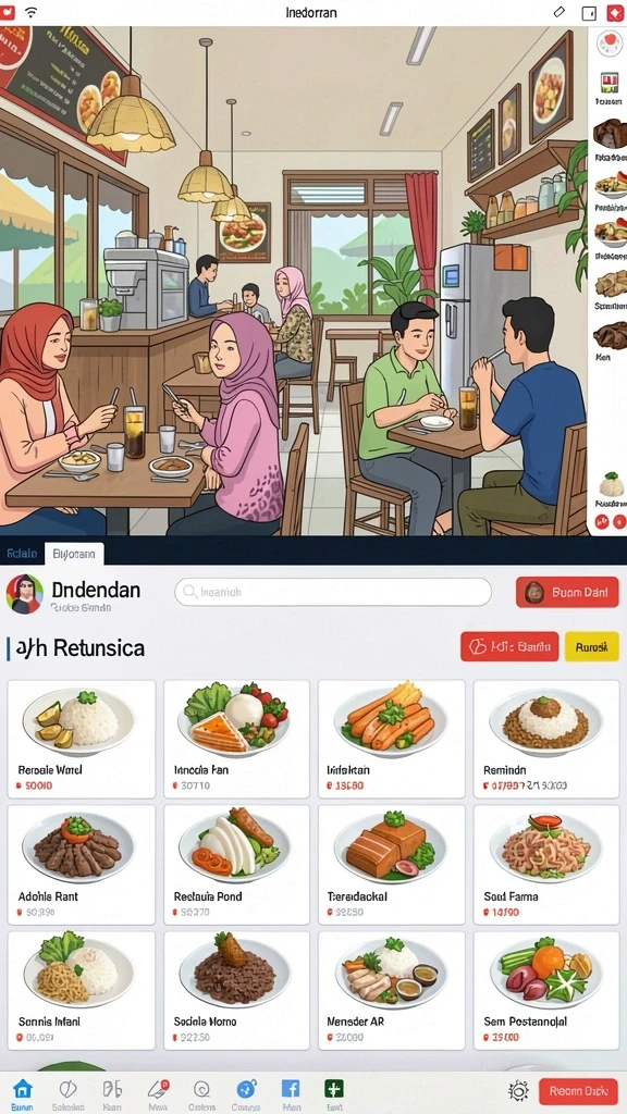 Tampilan antarmuka pengguna yang ramah dan menarik.