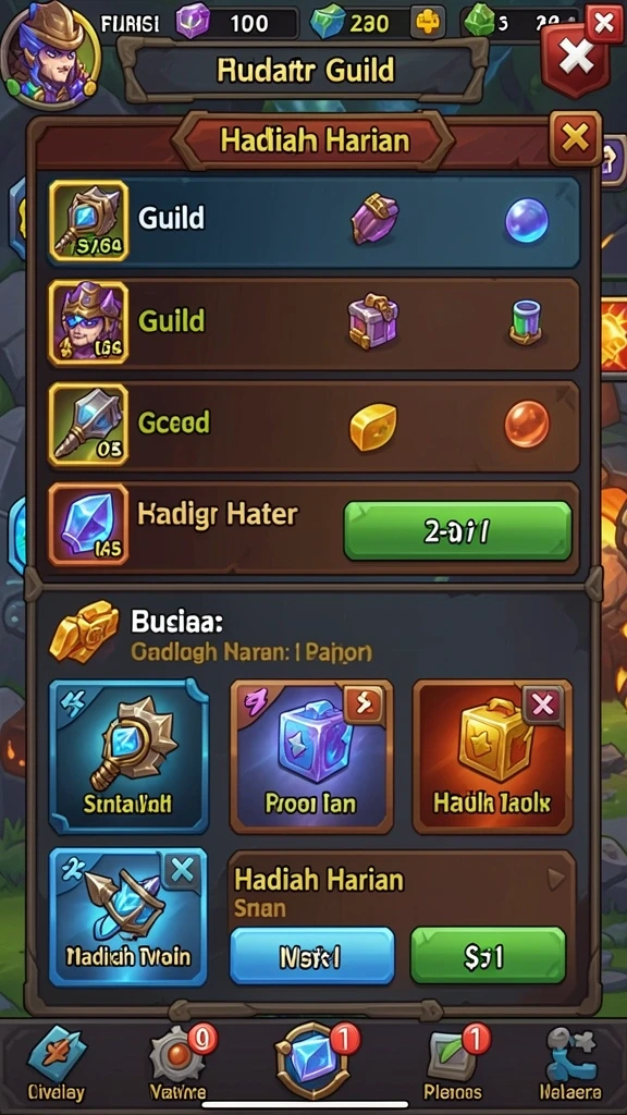 Menu pilihan yang mudah diakses dan intuitif.
