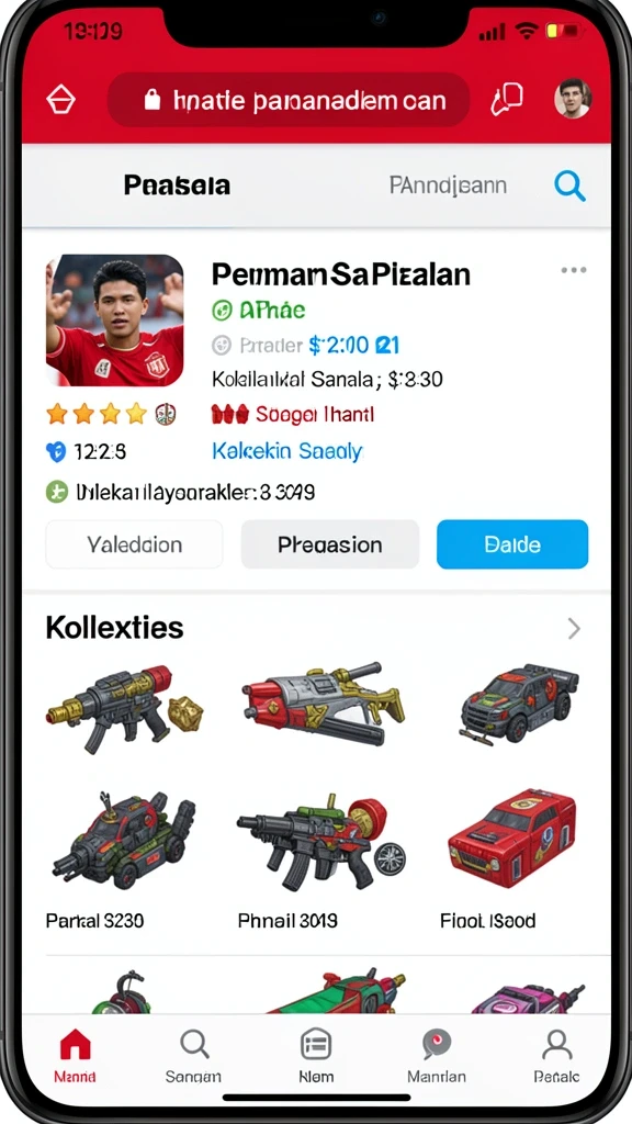 Tampilan utama dengan pilihan permainan yang menarik.