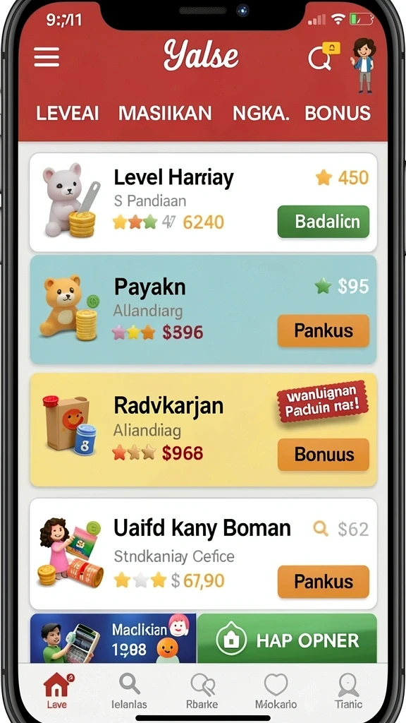 Tampilan antarmuka yang intuitif dan menarik.