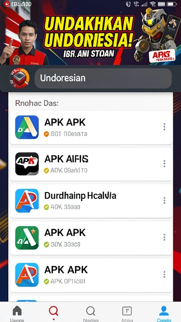 Tampilan menu utama yang intuitif dan mudah digunakan.
