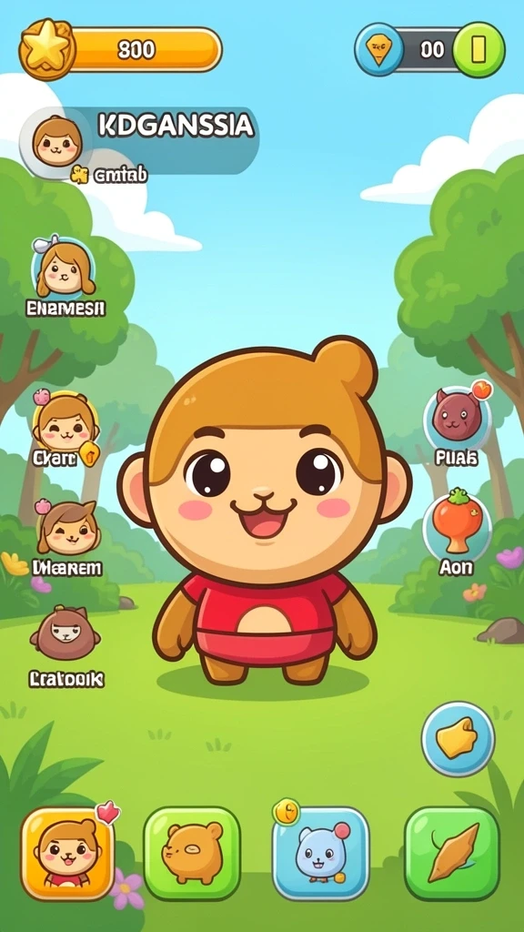 Karakter unik yang dapat diunlock dengan misi menarik.