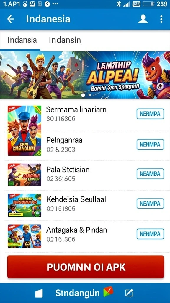 Tangkapan layar dari tahap awal permainan yang menampilkan karakter utama.