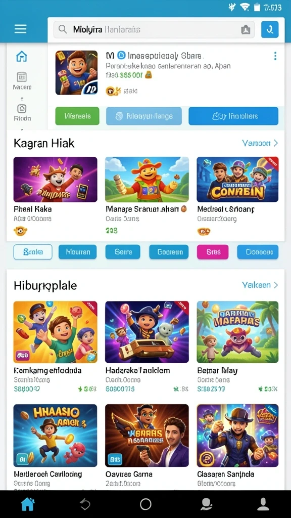 Menampilkan karakter utama dalam aksi seru.