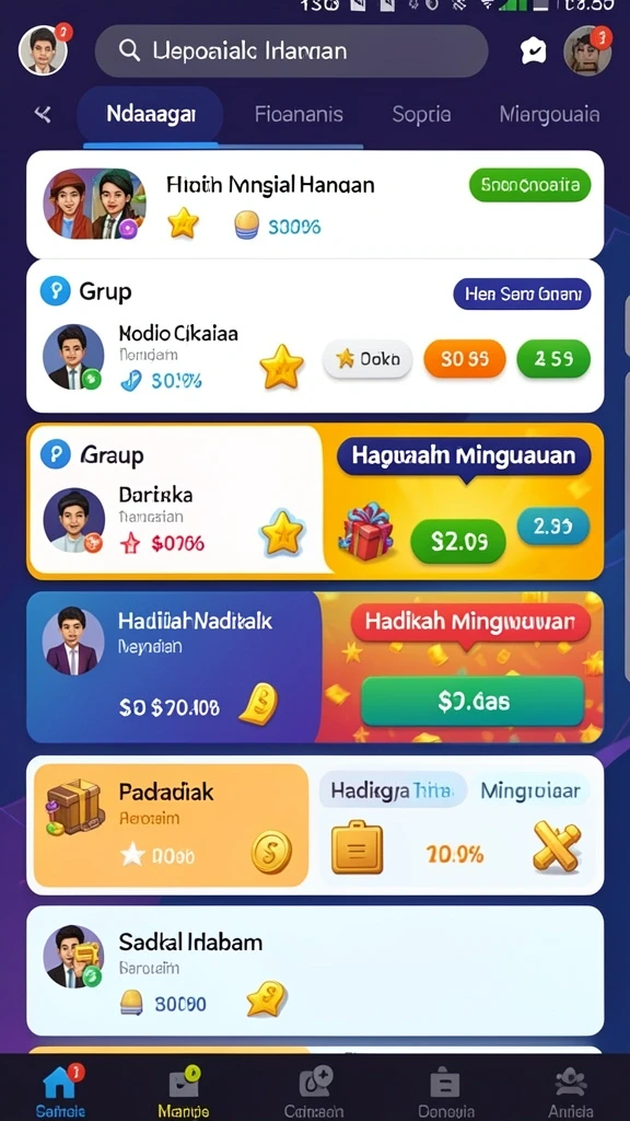 Mini game seru dalam HIBIKIWIN yang siap menantang.