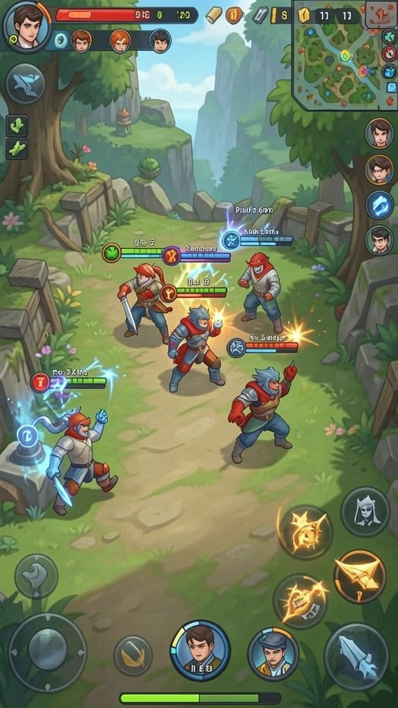 Tampilan antarmuka utama game yang menarik.