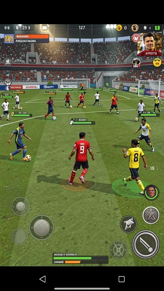 Interaksi dengan karakter lain di dunia game.