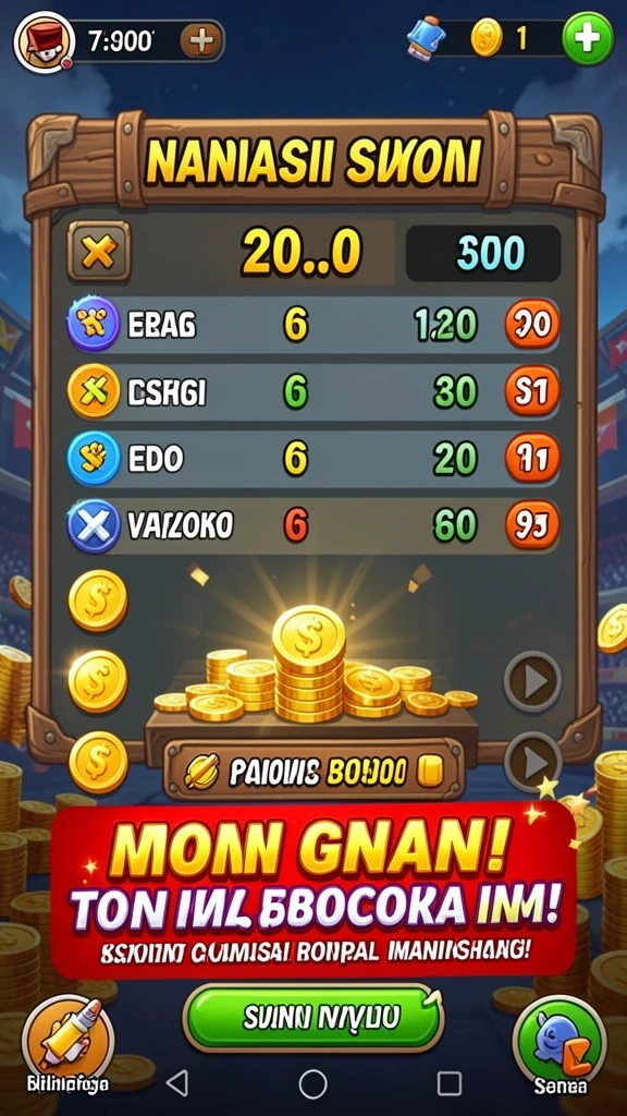 Sistem reward yang menarik untuk meningkatkan motivasi pemain.