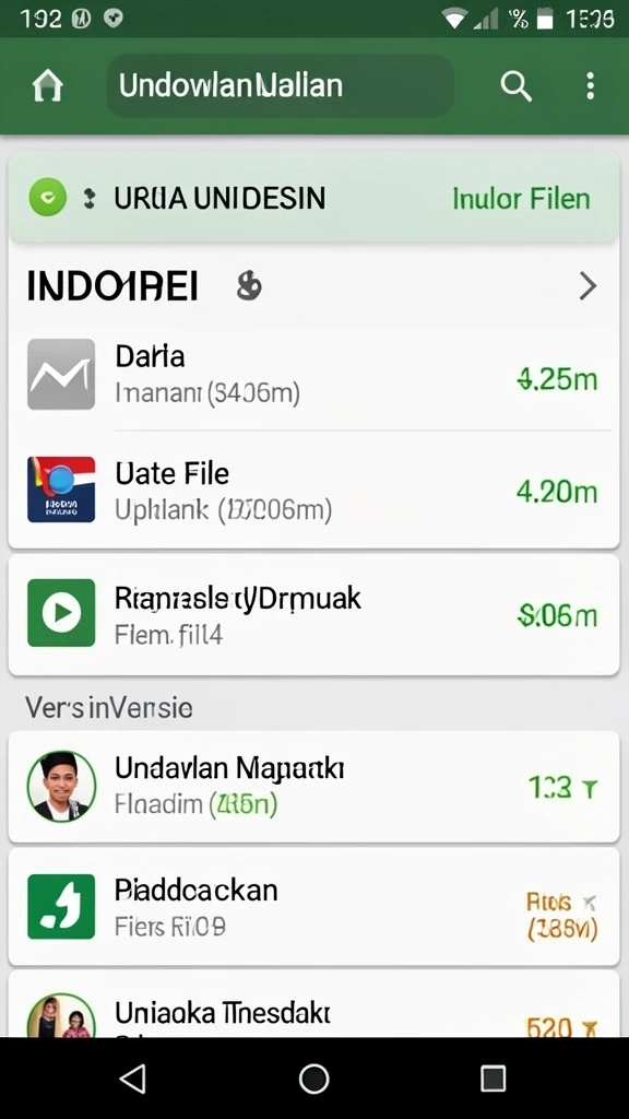 Antarmuka aplikasi yang ramah pengguna.
