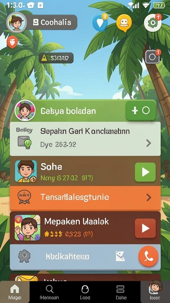 Tampilan antarmuka aplikasi yang menarik.
