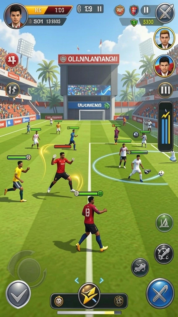 Leaderboard yang menunjukkan peringkat pemain secara real-time.