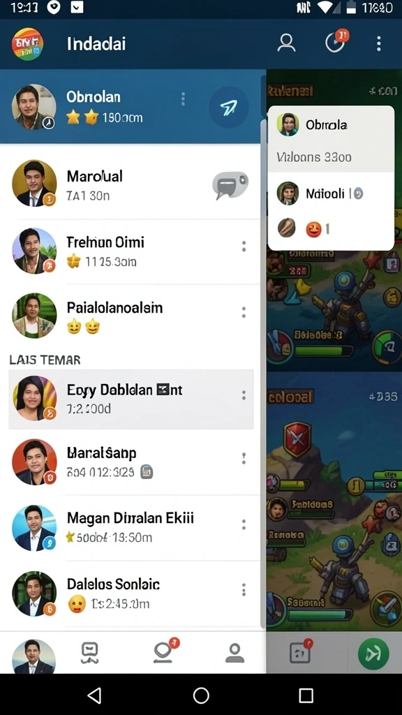 Fitur interaksi sosial yang membuat pemain lebih terhubung.