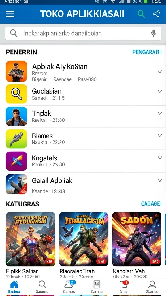 Tampilan antarmuka yang menarik dan user-friendly.