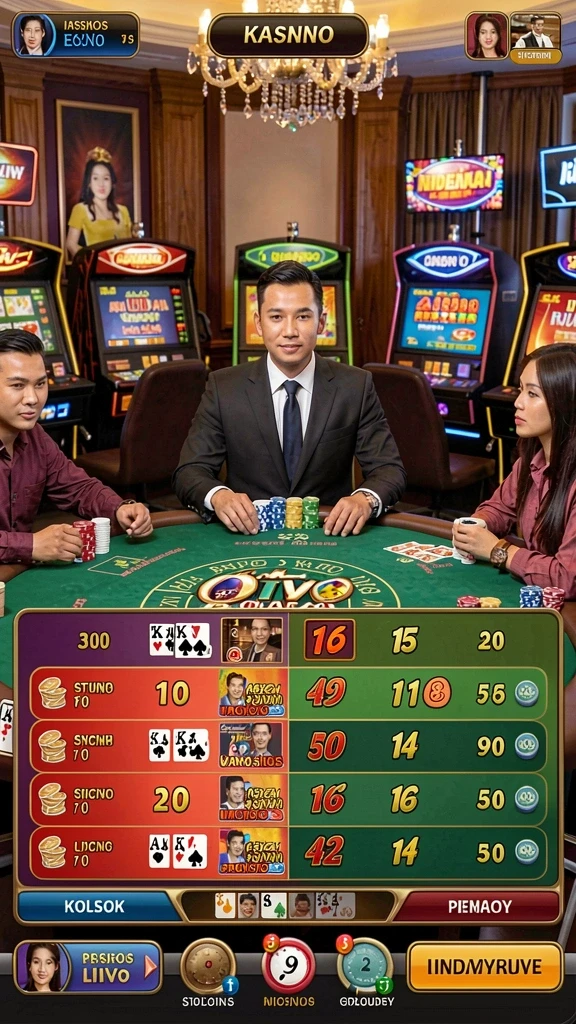 Tangkapan layar dari karakter yang menonjol di LUXURY333.
