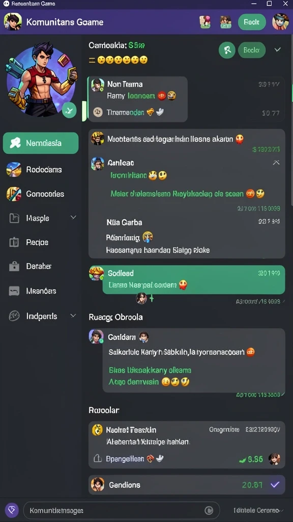 Interaksi antar pemain dalam mode multiplayer.