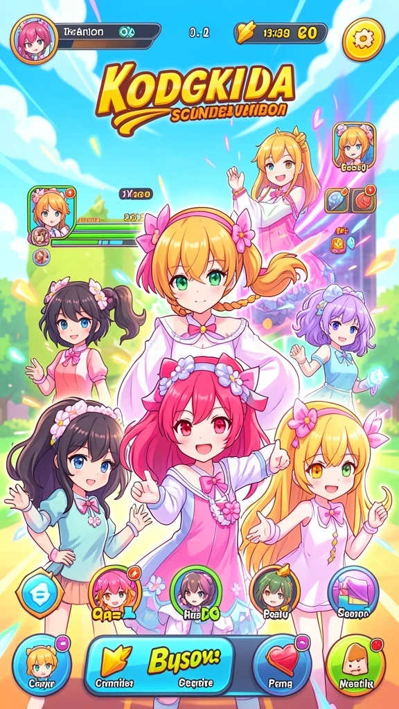 Karakter unik dengan kemampuan berbeda dalam game.