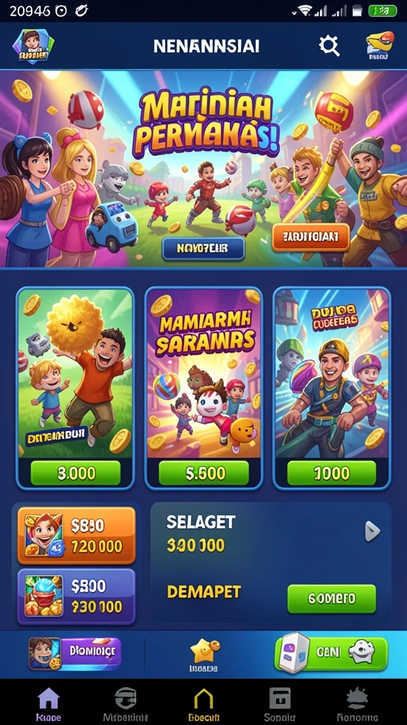 Karakter utama dalam aksi melawan musuh.