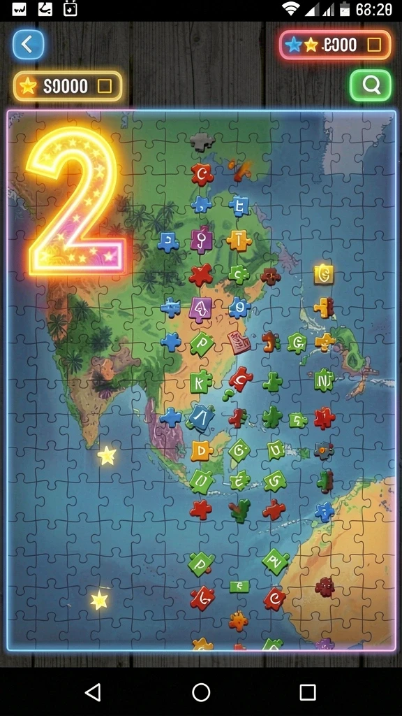 Screenshot kedua menampilkan pemandangan indah dari level terbaru.