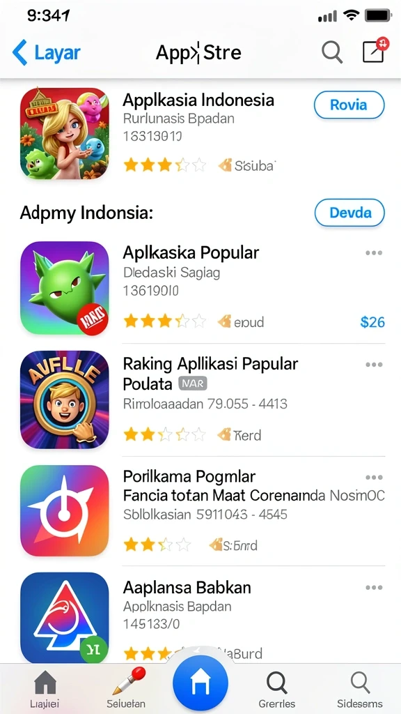 Tampilan utama aplikasi REBAHIN yang menarik.