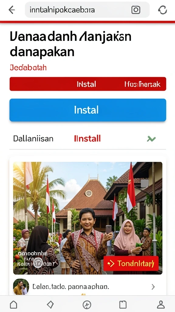 Tampilan antarmuka yang intuitif dan menarik.