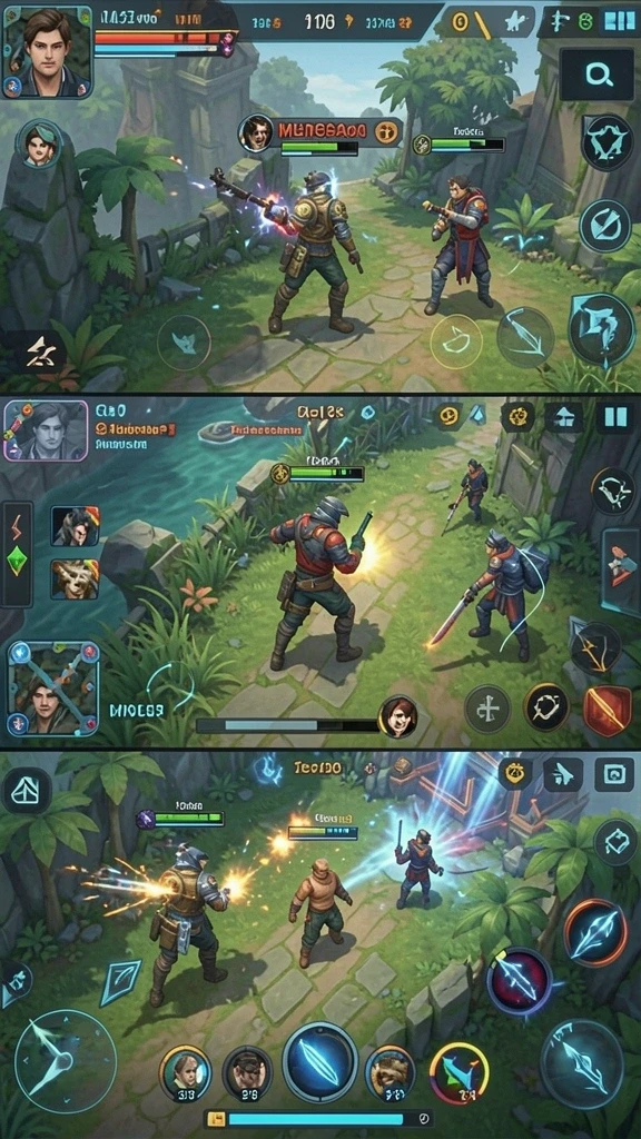 Screenshot memperlihatkan karakter dengan kostum unik dan menarik.