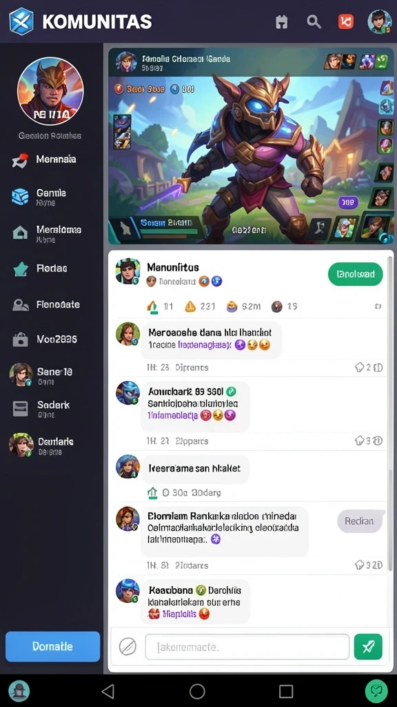 Tampilan awal yang menawan dengan karakter lucu.