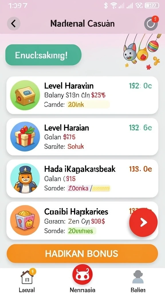 Level menantang yang membuat adrenalin meningkat.